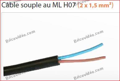 Câble ho7  2x1.5mm²